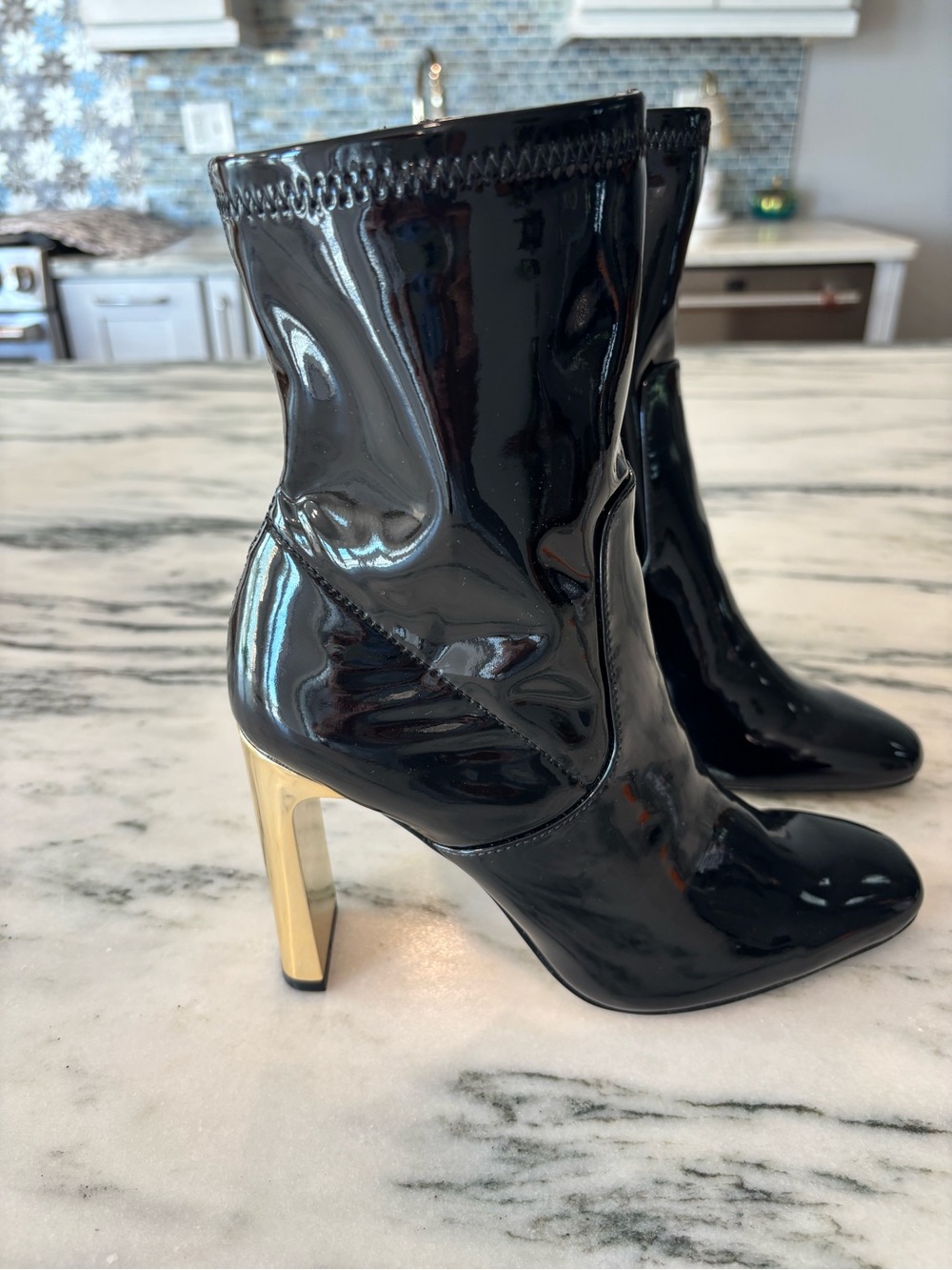 Aldo -Ankle Boots with Gold Heel